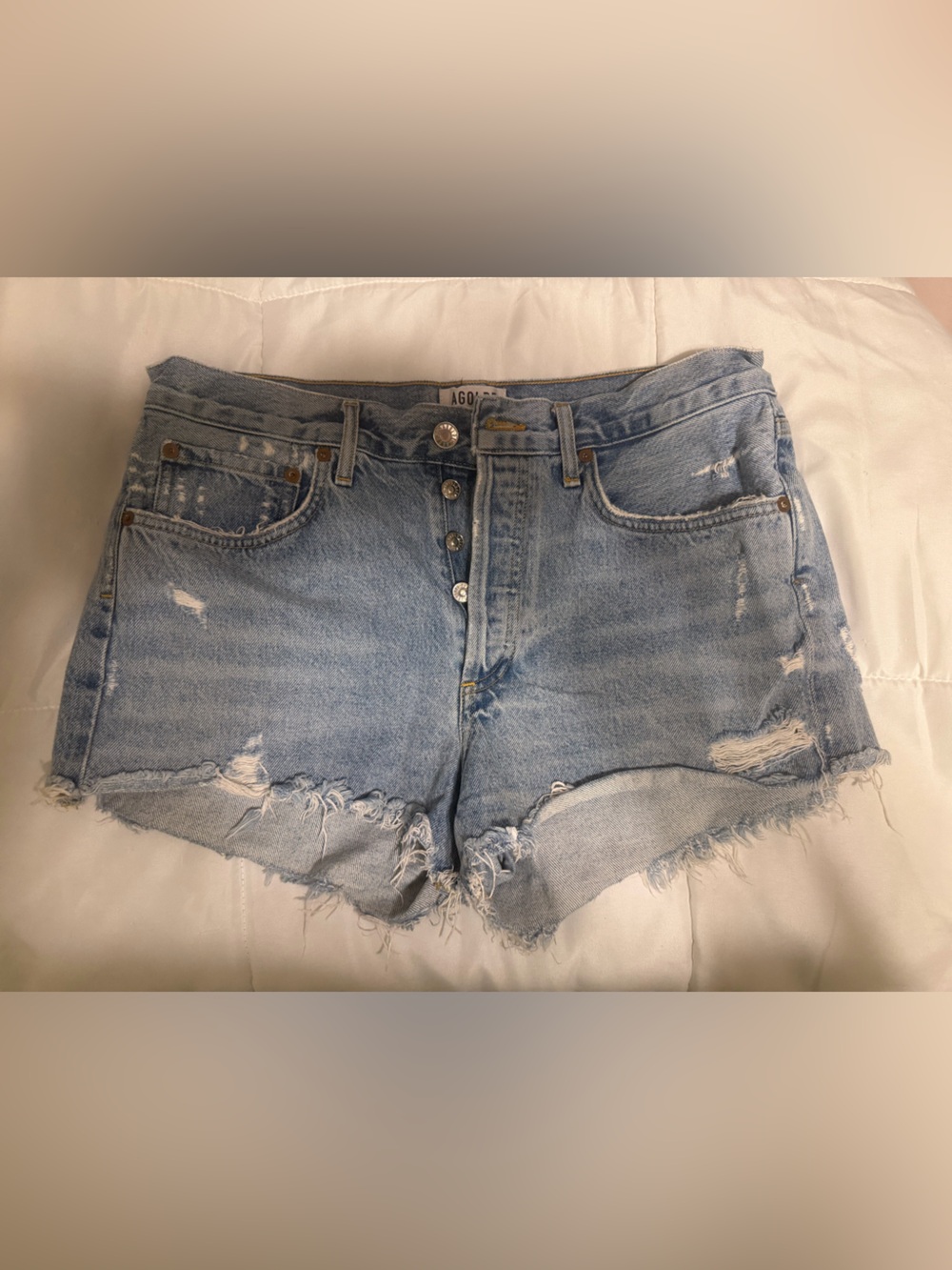 Agolde Parker Denim Shorts